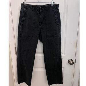 Alex Mill Neil Pants Women's 8 Washed Black Workwear Military Utilitarian Luxury